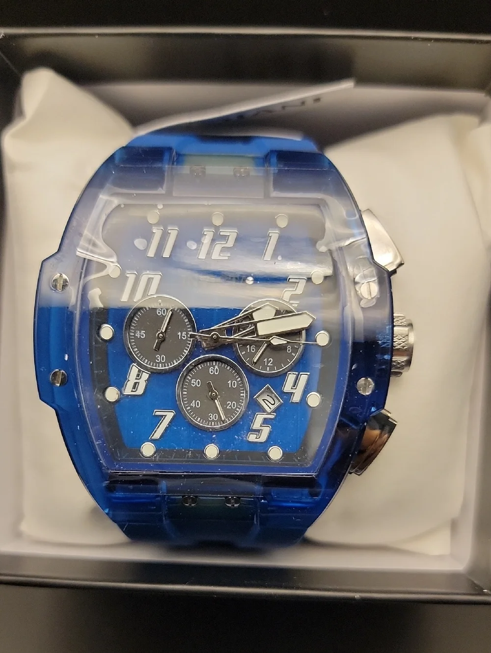 45484 Invicta S1 Rally Kinesia Anatomic Men's Dark Blue Chronograph Watch - 47mm